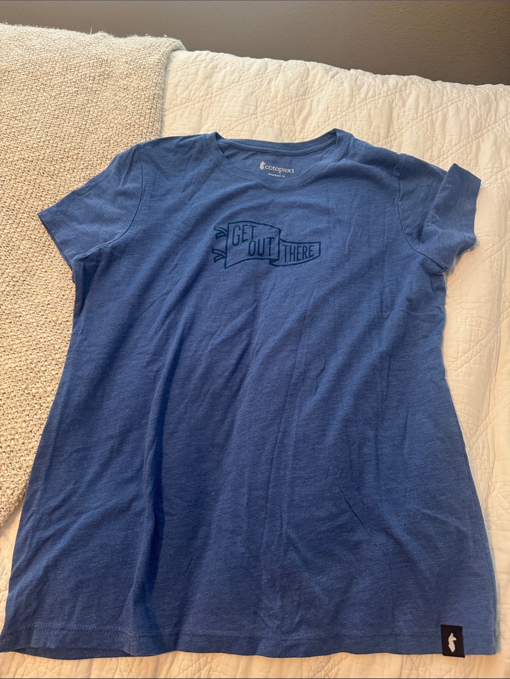 cotopaxi Blue 'Get Out There' Graphic Tee